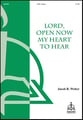 Lord, Open Now My Heart to Hear SSA choral sheet music cover